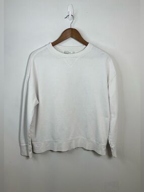 Vince Essentials Relaxed Pull Over Sweatshirt Size Medium